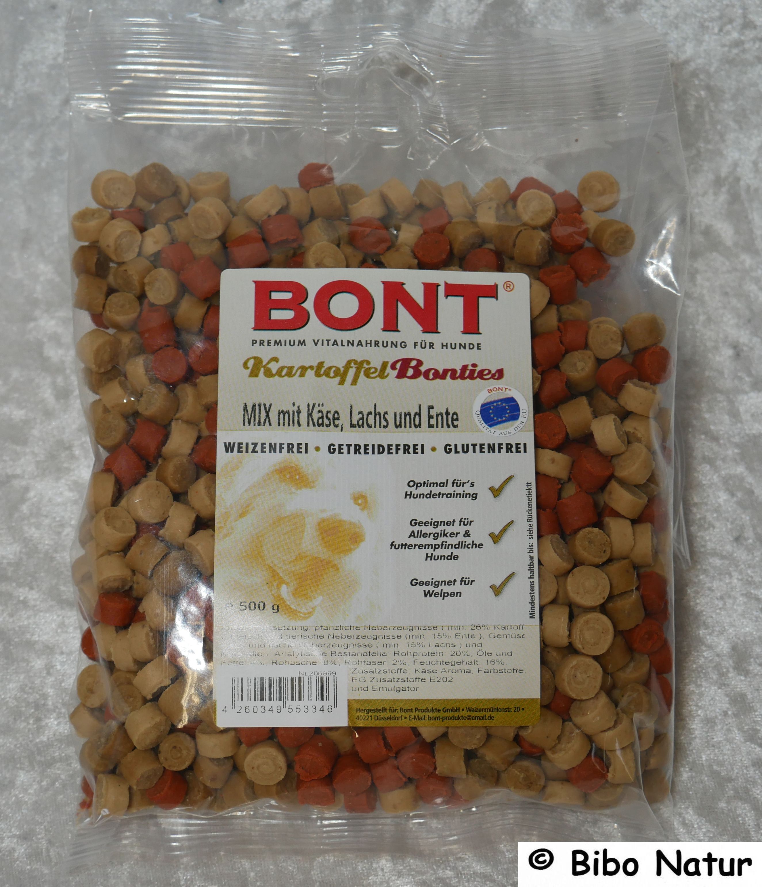 Kartoffel Bonties Mix mit Käse, Lachs und Ente