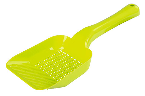 Streuschaufel aus gelben Plastik