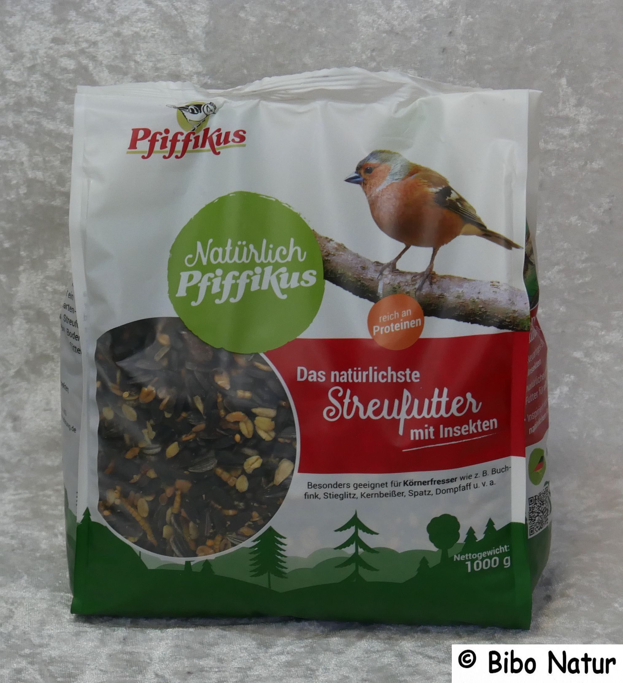 Pfiffikus Streufutter mit Insekten