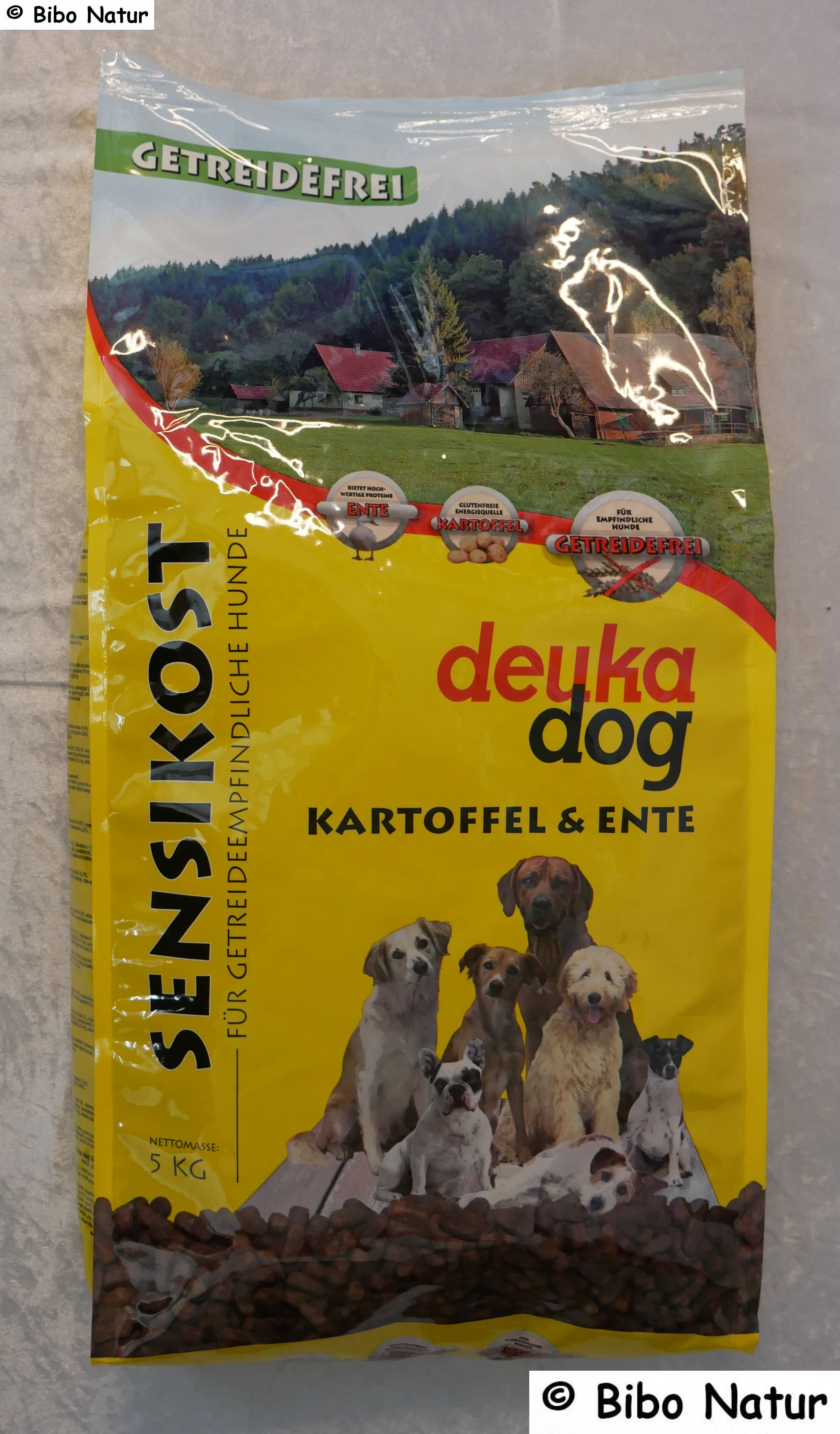 Hundefutter Kartoffel und Ente in Laktosefrei