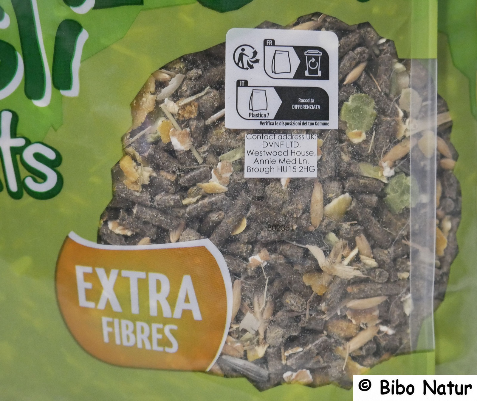 Kaninchen Müsli nahansicht futter
